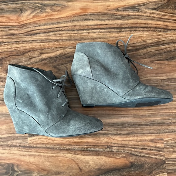 NWOT Via Spiga Sophie Lace Up Wedges - Picture 10 of 16